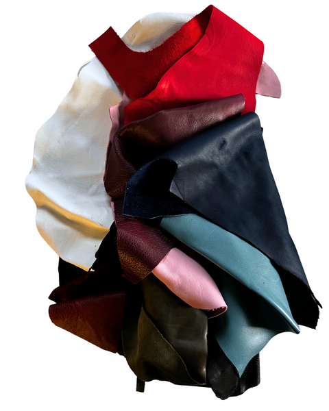 Full Grain Leather Scraps and Remnants: Sold by pound
