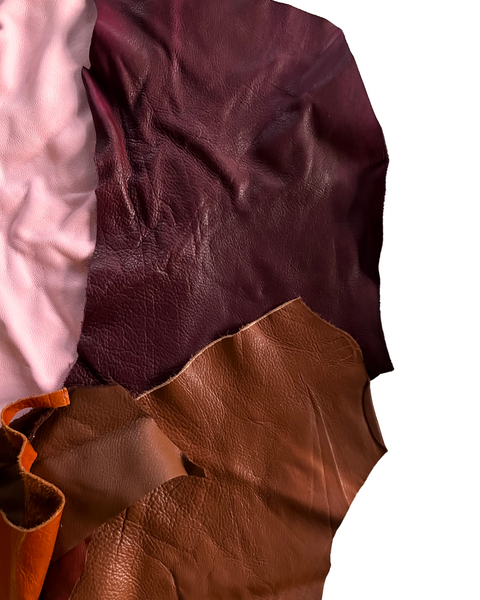 Full Grain Leather Scraps and Remnants: Sold by pound