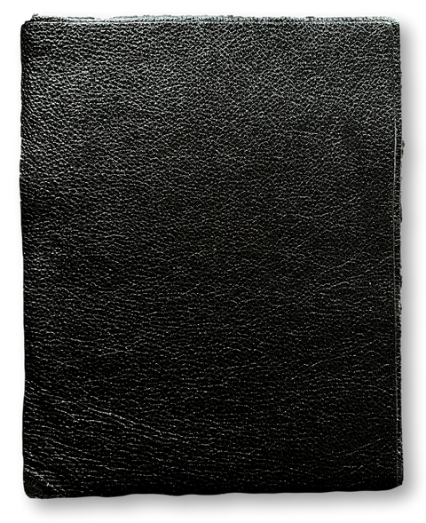 Black Metallic Natural Grain Cowhide: 8.5" x 11" Pre-Cut Leather Pieces