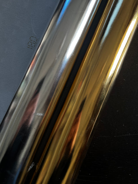 Gold Smooth Metallic Cowhide