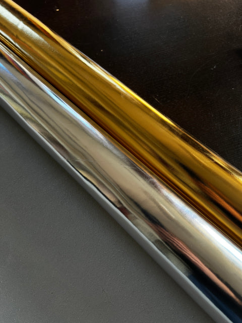 Gold Smooth Metallic Cowhide