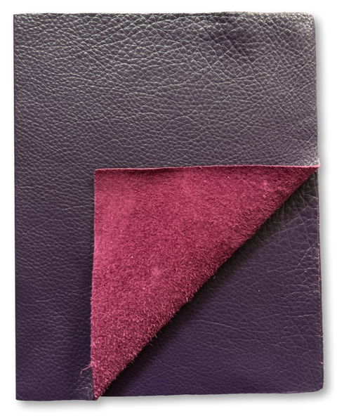 Grape Cow Leather: 8.5" x 11" Pre-Cut Pieces