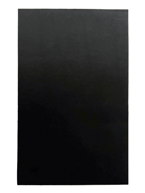 Black Smooth Italian Calf Leather: 7.5" x 12" Pre-Cut Pieces