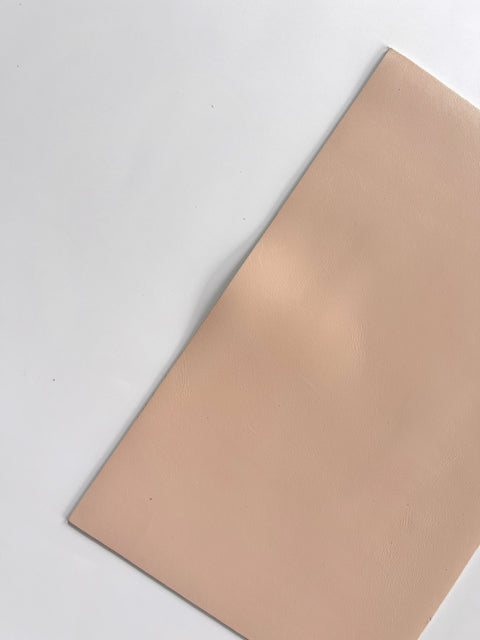 Nude Smooth Italian Calf Leather: 7.5" x 12" Pre-Cut Pieces