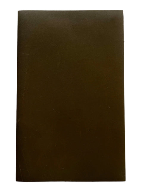 Olive Smooth Italian Calf Leather: 7.5" x 12" Pre-Cut Pieces