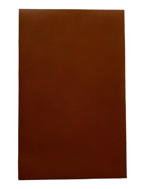 Brandy Smooth Italian Calf Leather: 7.5" x 12" Pre-Cut Pieces