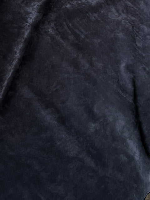 Navy Cow Suede – Double Butt, 1.1–1.3 mm (3 oz), ~14 Sq Ft