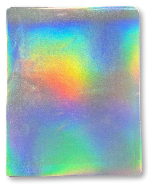 Silver Iridescent Leather: 8.5'' X 11'' Pre-Cut Pieces