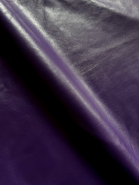 Purple Italian Nappa Lambskin – Chrome-Tanned, Semi-Aniline Finish, 0.8–0.9 mm (2 oz), ~7 - 10 Sq Ft
