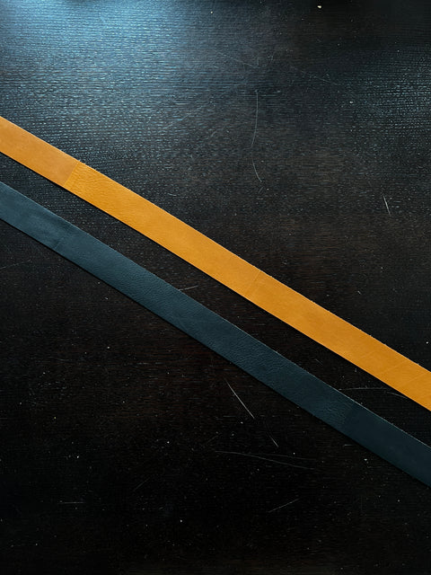Cowhide Leather Strips (1.5" Wide) – Smooth Finish, Chrome-Tanned, Sold by the Foot
