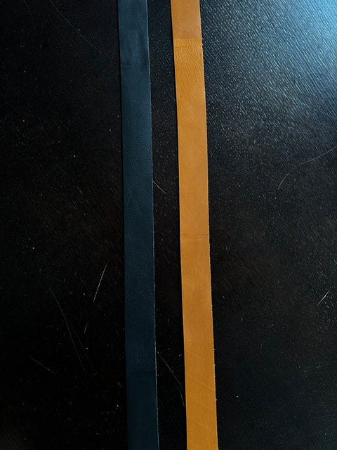 Cowhide Leather Strips (1.5" Wide) – Smooth Finish, Chrome-Tanned, Sold by the Foot