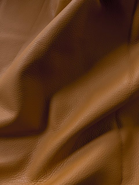 Dark Beige Premium Cow Leather Whole Hide - Automotive and Furniture Upholstery Leather