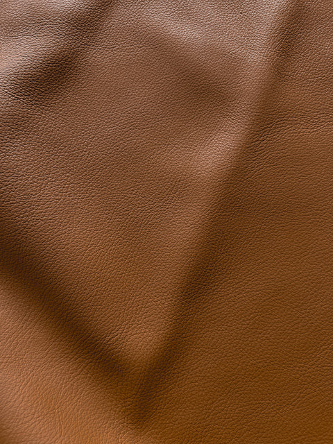 Dark Beige Premium Cow Leather Whole Hide - Automotive and Furniture Upholstery Leather
