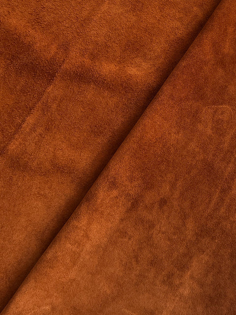 Tan Cow Suede – Double Butt, 1.1–1.3 mm (3 oz), ~14 Sq Ft