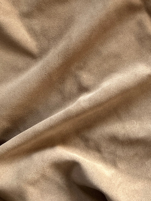 Sand Cow Suede – Double Butt, 1.1–1.3 mm (3 oz), ~14 Sq Ft