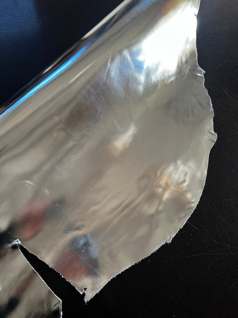 Silver Smooth Metallic Cowhide