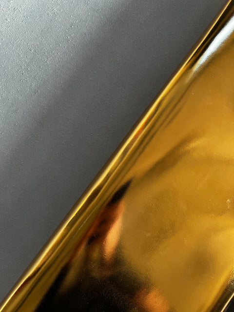 Gold Smooth Metallic Cowhide