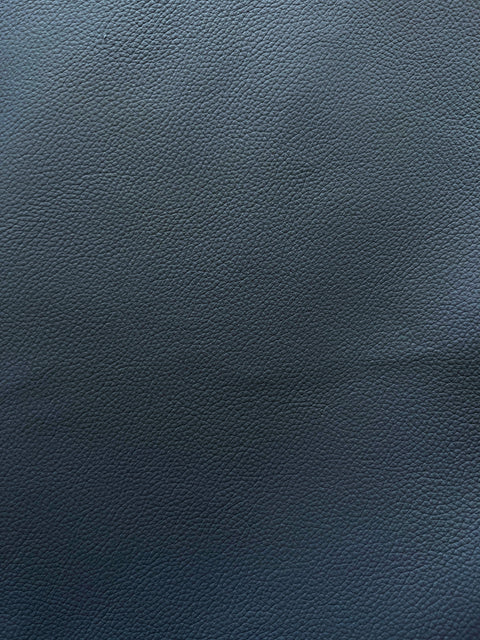 Navy Blue Classic Cow Leather Whole Hide - Automotive and Furniture Upholstery Leather