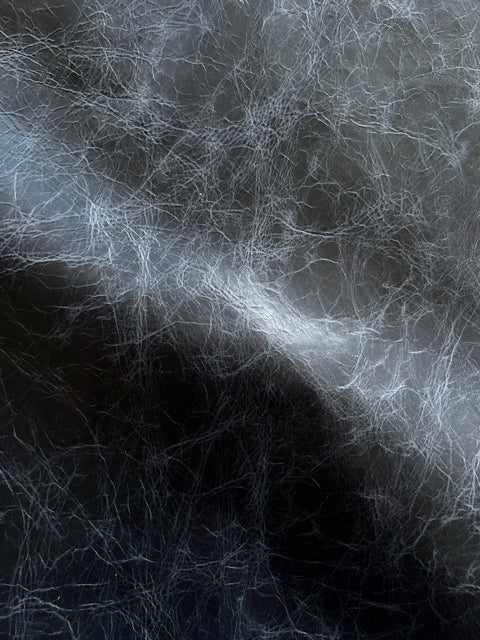 Navy Blue Distressed Cow Leather Whole Hide - Automotive and Furniture Upholstery Leather