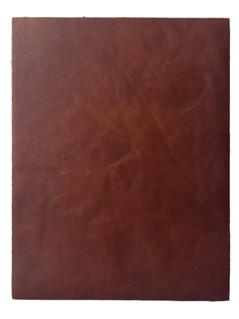 Bourbon Distressed Cowhide Leather: 8.5'' x 11'' Pre-Cut Pieces