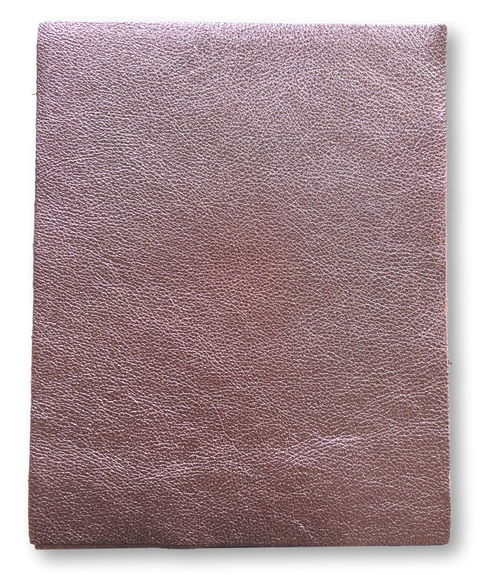 Pink Metallic Cow Leather: 8.5" x 11" Pre-Cut Pieces
