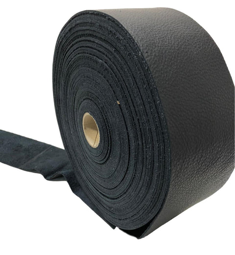 Cowhide Leather Strips (3.5" Wide) – Natural Grain, Chrome-Tanned, Sold by the Foot