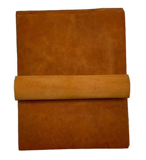 Whiskey Crazy Horse Cowhide Leather: 8.5" x 11" Pre Cut Pieces