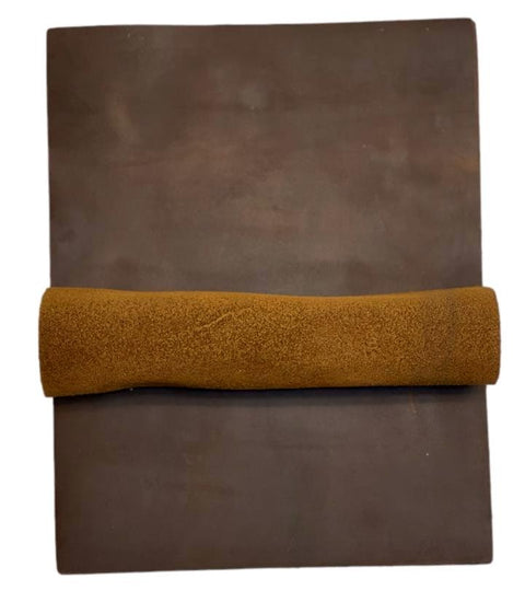 Luggage Crazy Horse Cowhide Leather: 8.5" x 11" Pre Cut Pieces