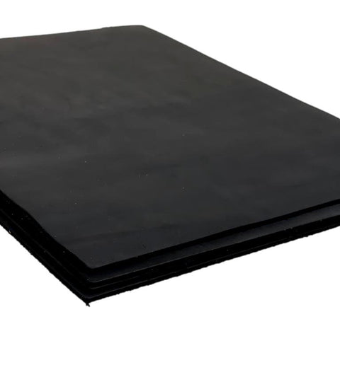 Black Crazy Horse Cowhide Leather: 8.5" x 11" Pre Cut Pieces