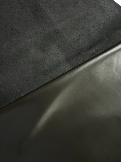 Black Smooth Cowhide