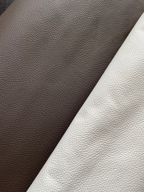 Chocolate Brown Classic Cow Leather Whole Hide - Automotive and Furniture Upholstery Leather