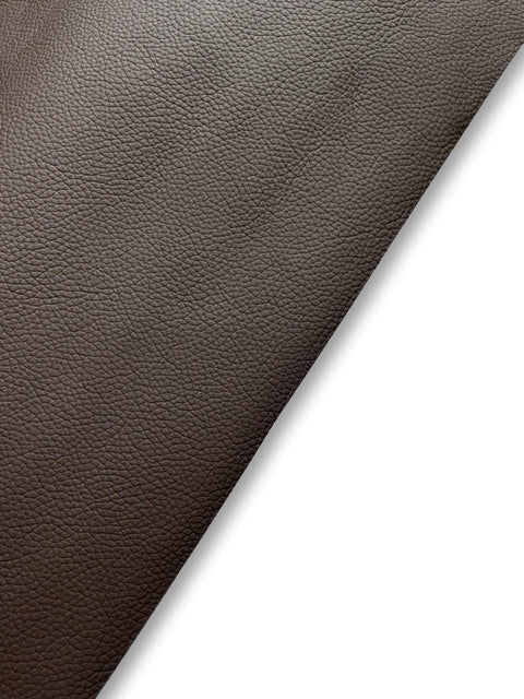 Chocolate Brown Classic Cow Leather Whole Hide - Automotive and Furniture Upholstery Leather