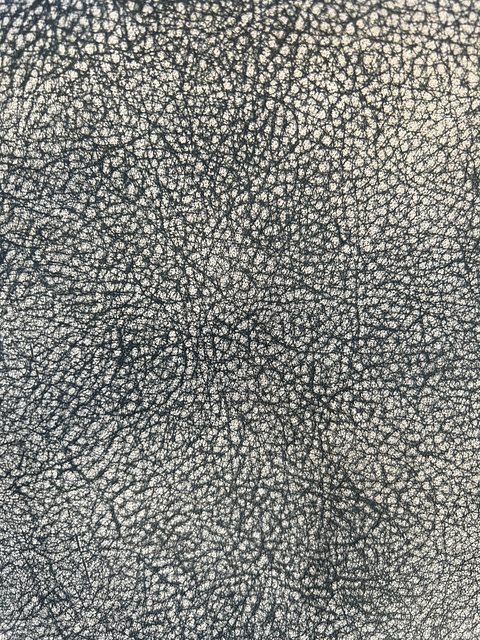 Black Brush Off Distressed Natural Grain Cowhide Leather Skins
