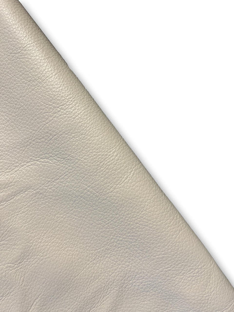 Off White Natural Grain Chrome-Tanned Cowhide – Deer-Tanned Process, Full Aniline Finish, 1.1–1.3 mm (3 oz), ~20 Sq Ft (Also Available in 10 Sq Ft)