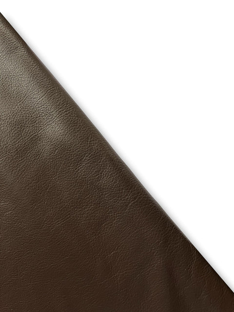 Chocolate Natural Grain Chrome-Tanned Cowhide – Deer-Tanned Process, Full Aniline Finish, 1.1–1.3 mm (3 oz), ~20 Sq Ft (Also Available in 10 Sq Ft)