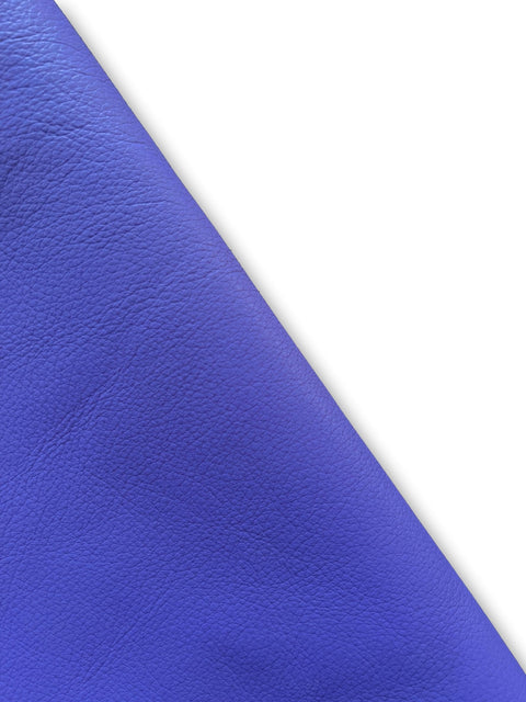 Violet Natural Grain Chrome-Tanned Cowhide – Deer-Tanned Process, Full Aniline Finish, 1.1–1.3 mm (3 oz), ~20 Sq Ft