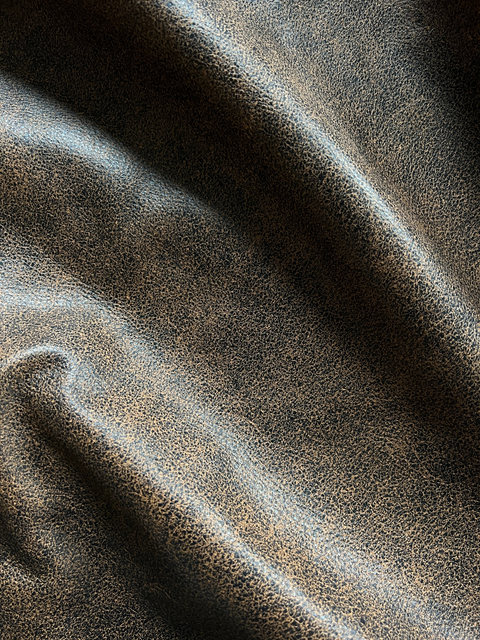 French Distressed Cow Leather Whole Hide - Automotive and Furniture Upholstery Leather