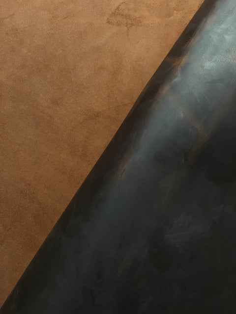 Mocha Crazy Horse Cowhide – Distressed Wax/Oil Finish, 1.8–2.0 mm (4–5 oz), ~25 Sq Ft