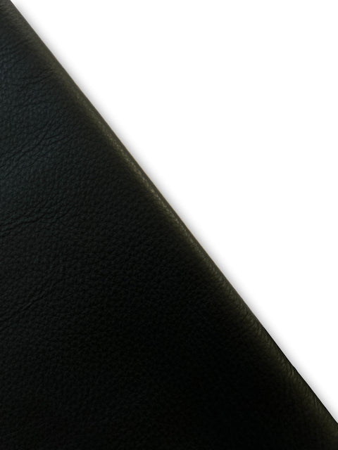 Black Premium Cow Leather Whole Hide - Automotive and Furniture Upholstery Leather