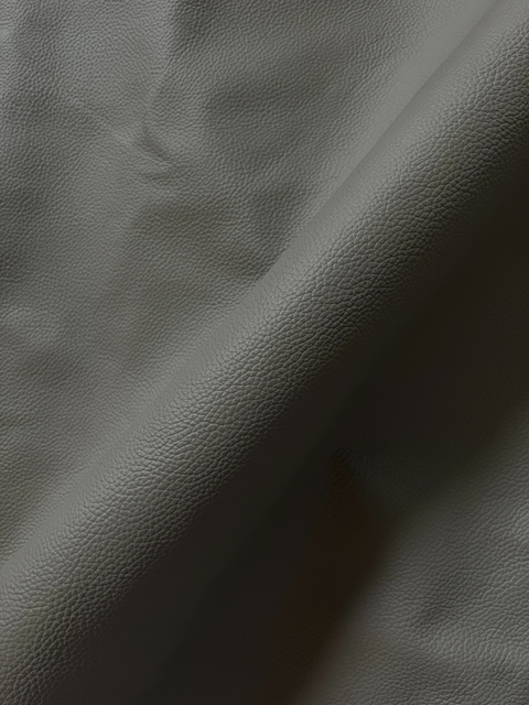 Grey Classic Cow Leather Whole Hide - Automotive and Furniture Upholstery Leather