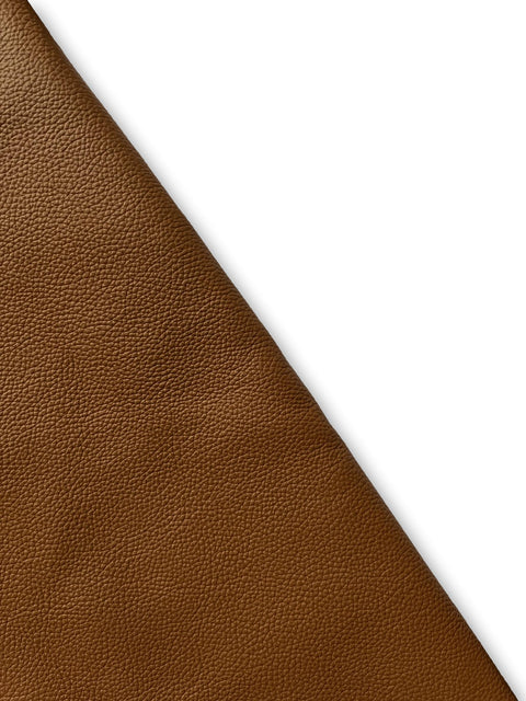 Cognac Classic Cow Leather Whole Hide - Automotive and Furniture Upholstery Leather