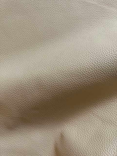 Off White Classic Cow Leather Whole Hide - Automotive and Furniture Upholstery Leather
