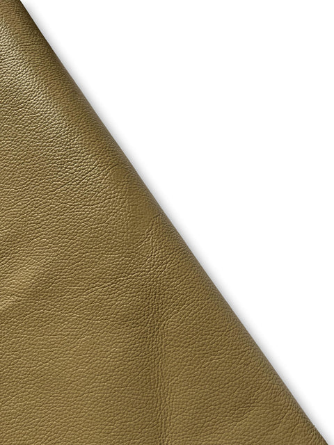 Taupe Classic Cow Leather Whole Hide - Automotive and Furniture Upholstery Leather