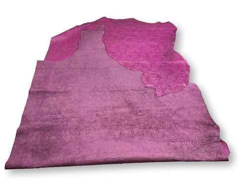 Mulberry Large Floral Embossed Cowhide