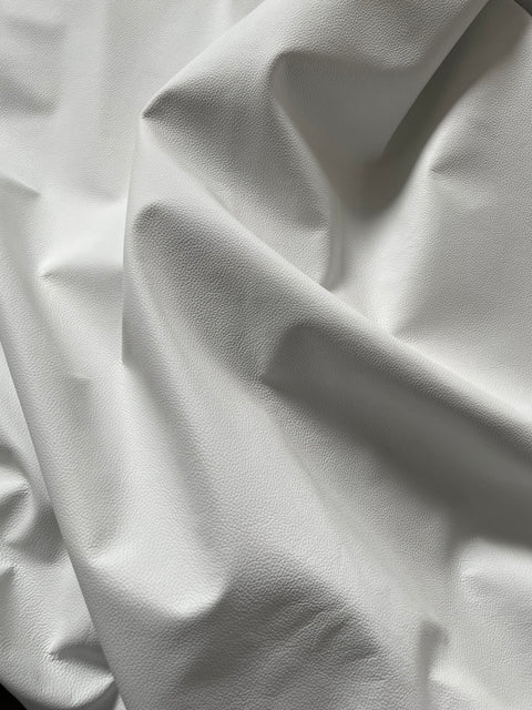 White Classic Cow Leather Whole Hide - Automotive and Furniture Upholstery Leather