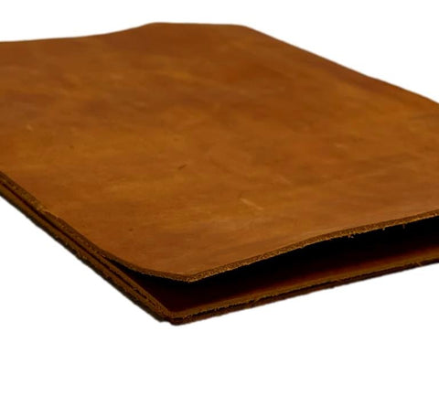 Whiskey Crazy Horse Cowhide Leather: 8.5" x 11" Pre Cut Pieces