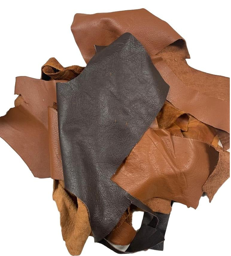 Full Grain Leather Scraps and Remnants: Sold by Pound 