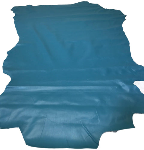Teal Italian Nappa Lambskin – Chrome-Tanned, Semi-Aniline Finish, 0.8–0.9 mm (2 oz), ~7 - 10 Sq Ft