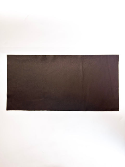 Chocolate Classic Cowhide – Chrome-Tanned, Full Aniline Finish, Top Grain, 1.0–1.2 mm (~3 oz), Pre-Cut Leather Sheets (12" × 24")
