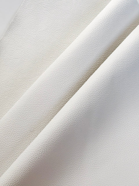 White Classic Cowhide – Chrome-Tanned, Full Aniline Finish, Top Grain, 1.0–1.2 mm (~3 oz), Pre-Cut Leather Sheets (12" × 24")